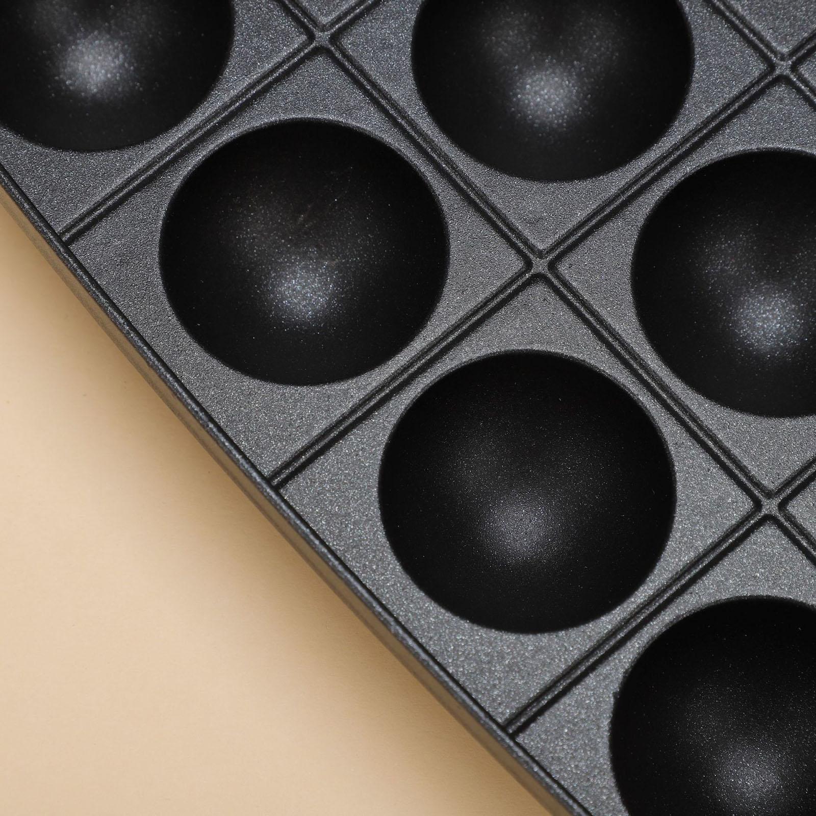 Takoyaki Pan Cast - Sartén para Takoyaki de 16 Cavidades,