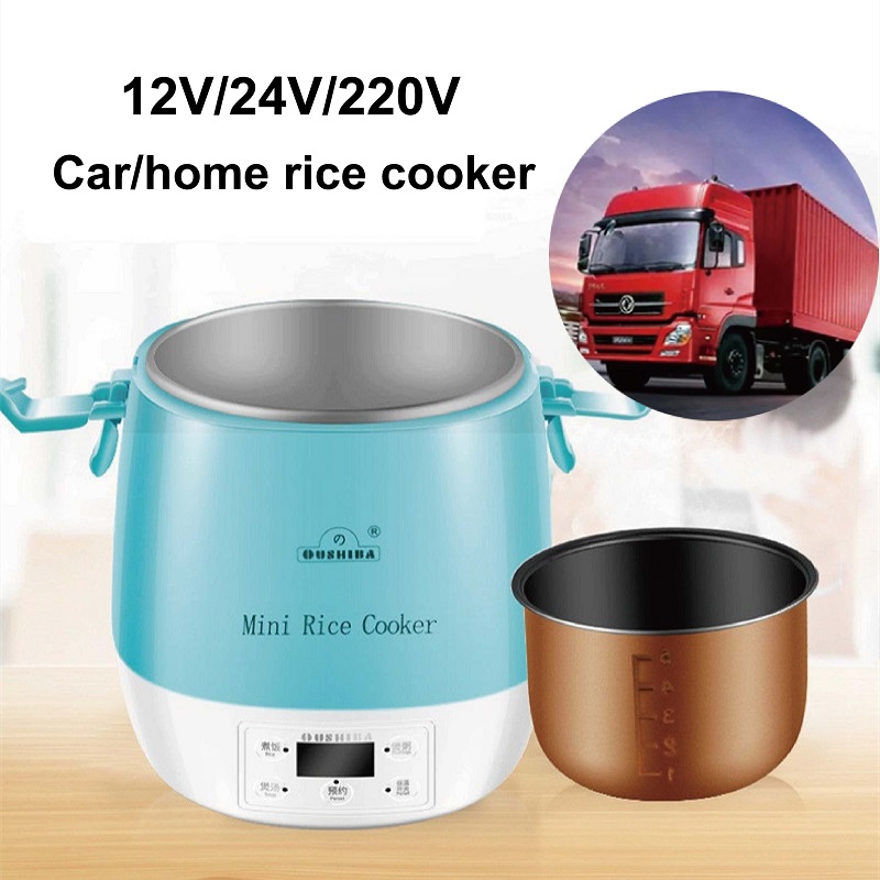 Home Cooking Heater - Olla arrocera para coche de 12V/24V/220V,