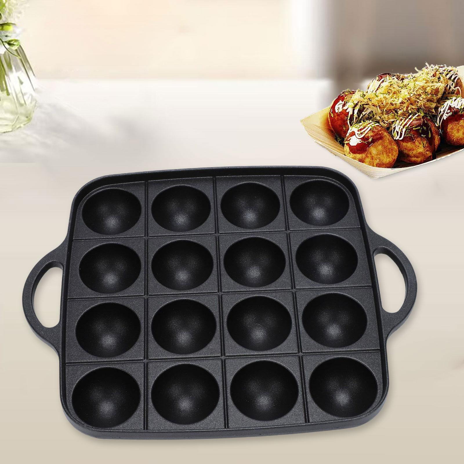 Takoyaki Pan Cast - Takoyaki Grill Pan 16 cavidades Fácil