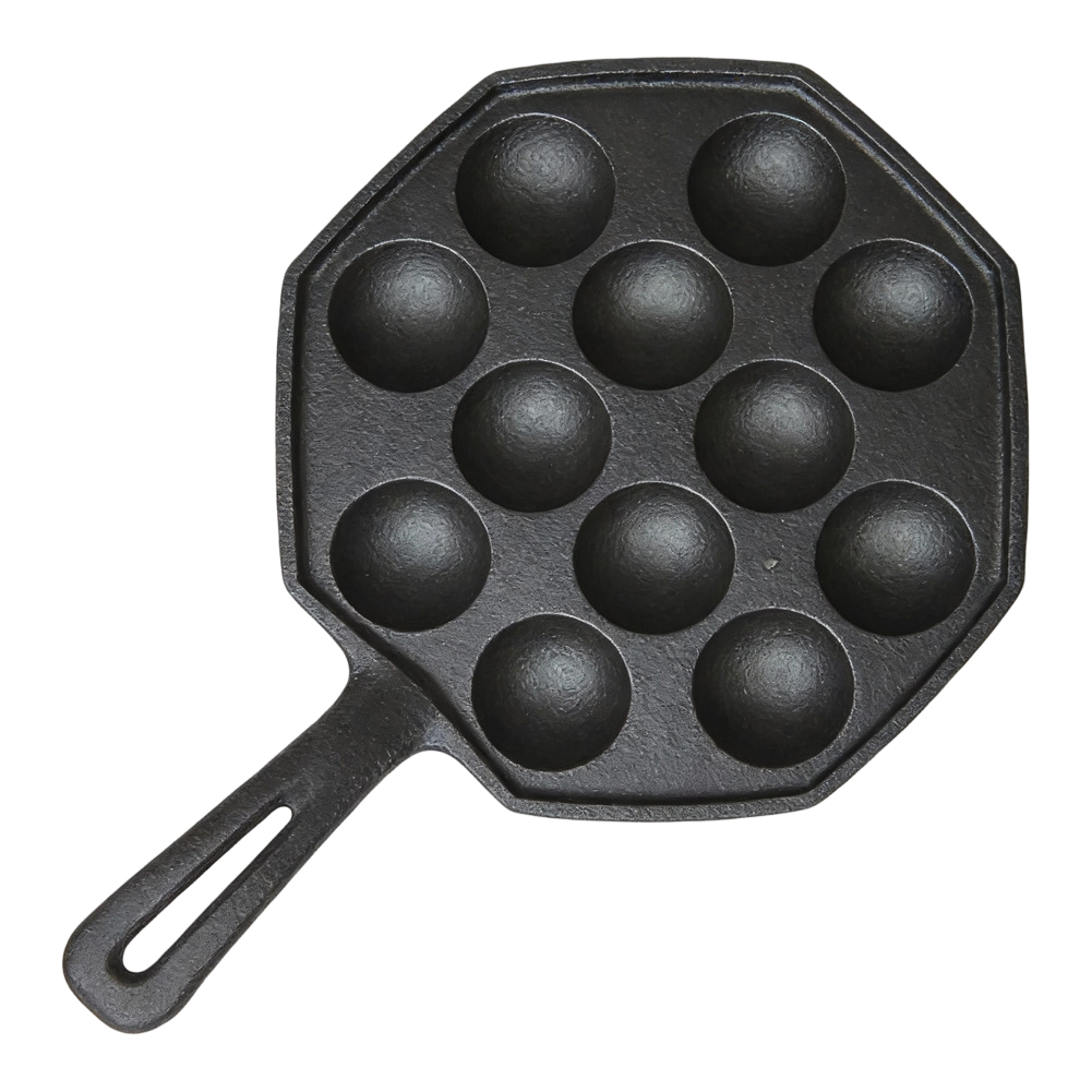Takoyaki Pan Cast - Molde para Takoyaki de Hierro Fundido