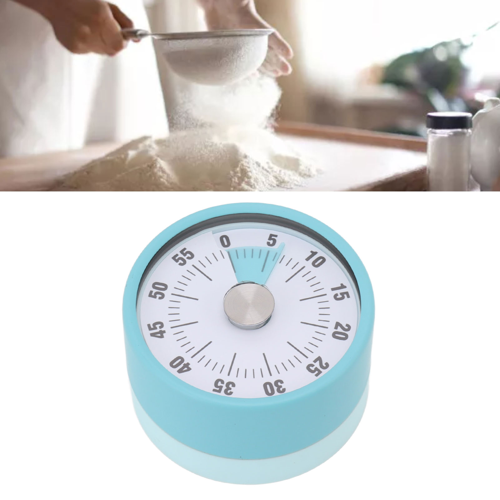 Home Cooking In - Temporizador de Cocina Mecánico de Acero