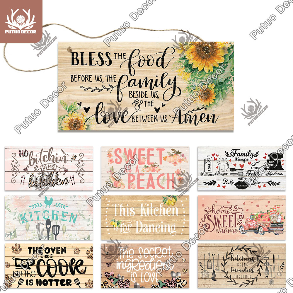 Home Cooking Cafe - Putuo Decor-placas de madera para cocina,