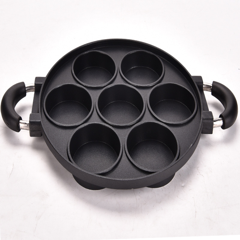 Takoyaki Pan Cast - Molde para hornear antiadherente de aluminio