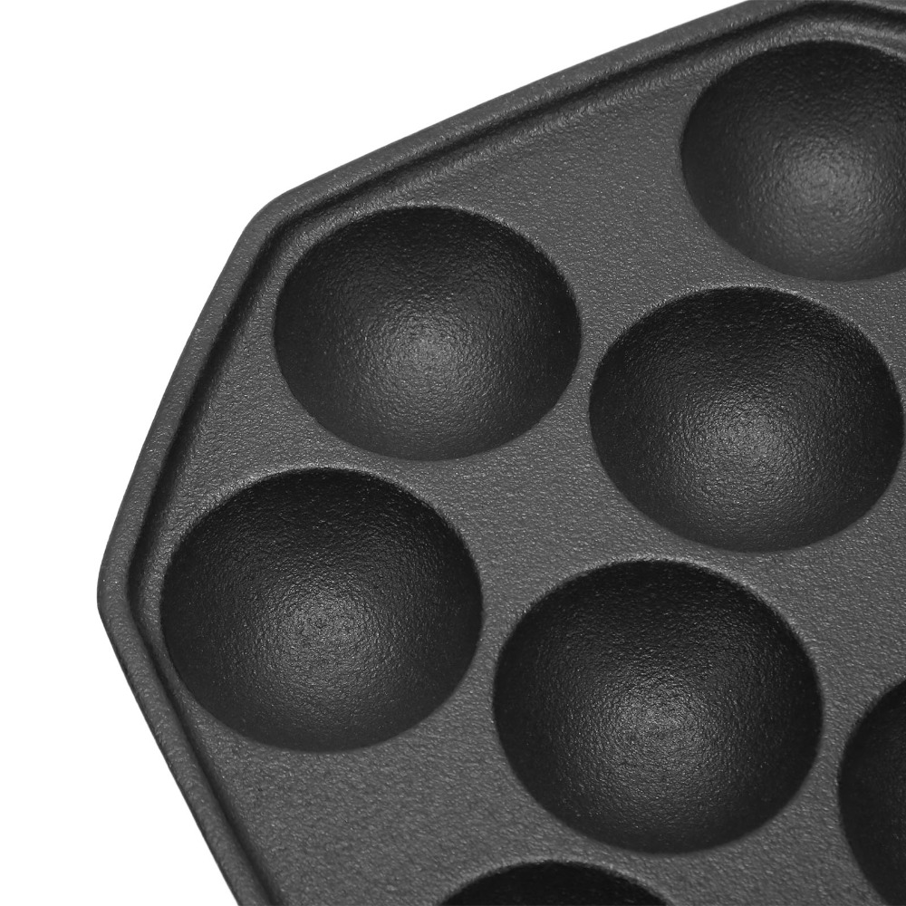Takoyaki Pan Cast - Sartén de Hierro Fundido para Huevos,