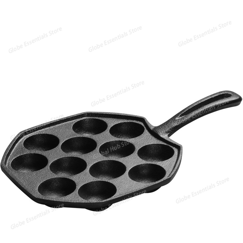 Takoyaki Pan Cast - Sartén Takoyaki de 12 agujeros con