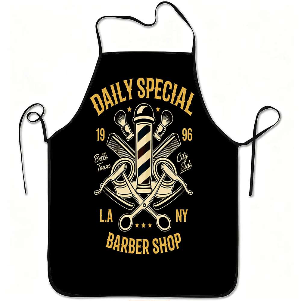 Home Cooking Cafe - Delantal con diseño de barbería, oferta