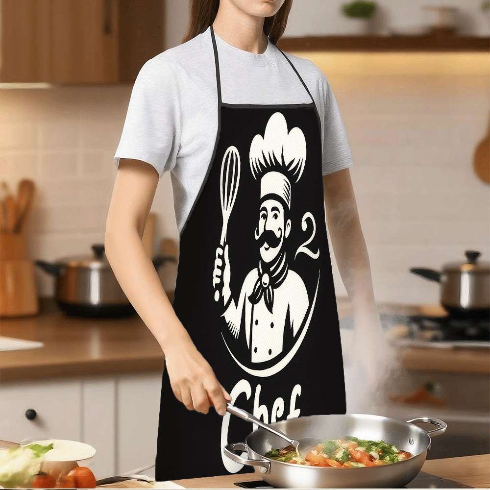 1 delantal sencillo de estilo  - Home Cooking Cafe reseña y precio