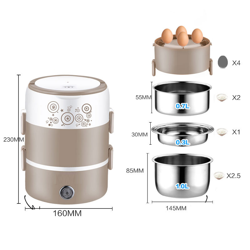 Fiambrera eléctrica de acero i - Home Cooking Heater reseña y precio