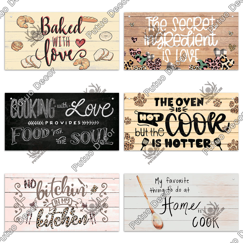 Putuo Decor-placas de madera p - Home Cooking Cafe reseña y precio