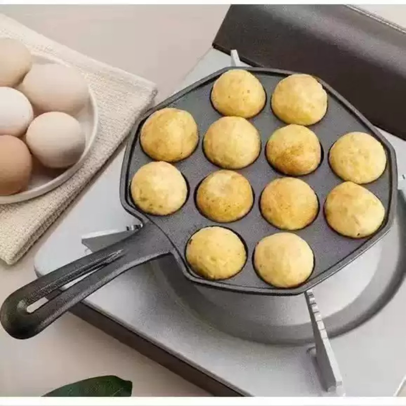 Sartén Antiadherente de Hierro - Takoyaki Pan Cast reseña y precio