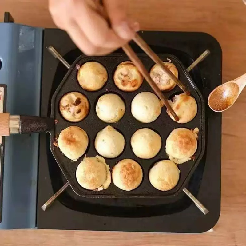 Sartén Antiadherente de Hierro - Takoyaki Pan Cast reseña y precio