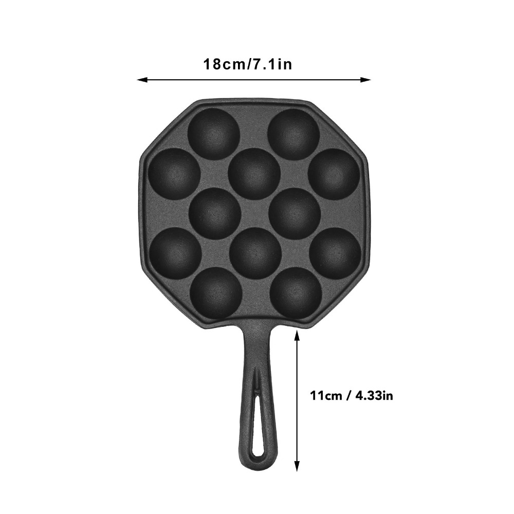 Sartén de Hierro Fundido para  - Takoyaki Pan Cast reseña y precio