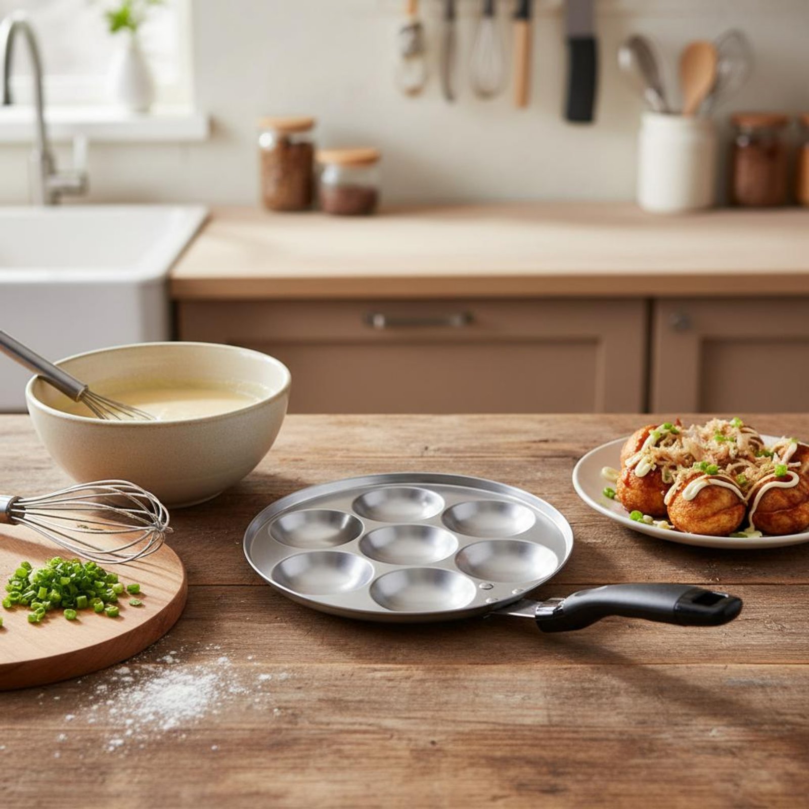 Sartén para Takoyaki Fácil de  - Takoyaki Pan Cast reseña y precio