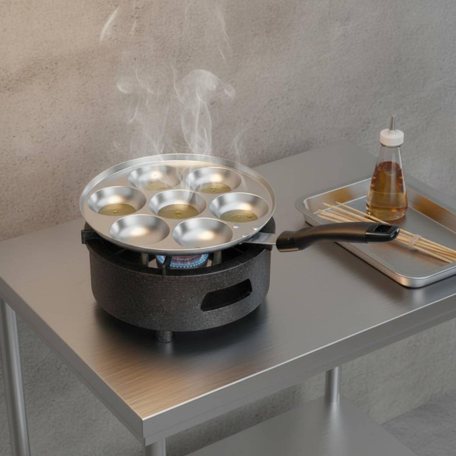 Sartén para Takoyaki Fácil de  - Takoyaki Pan Cast reseña y precio