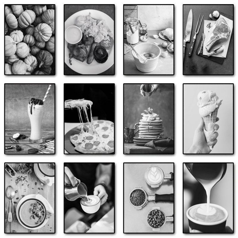 Póster de Cocina en Blanco y N - Home Cooking Cafe reseña y precio