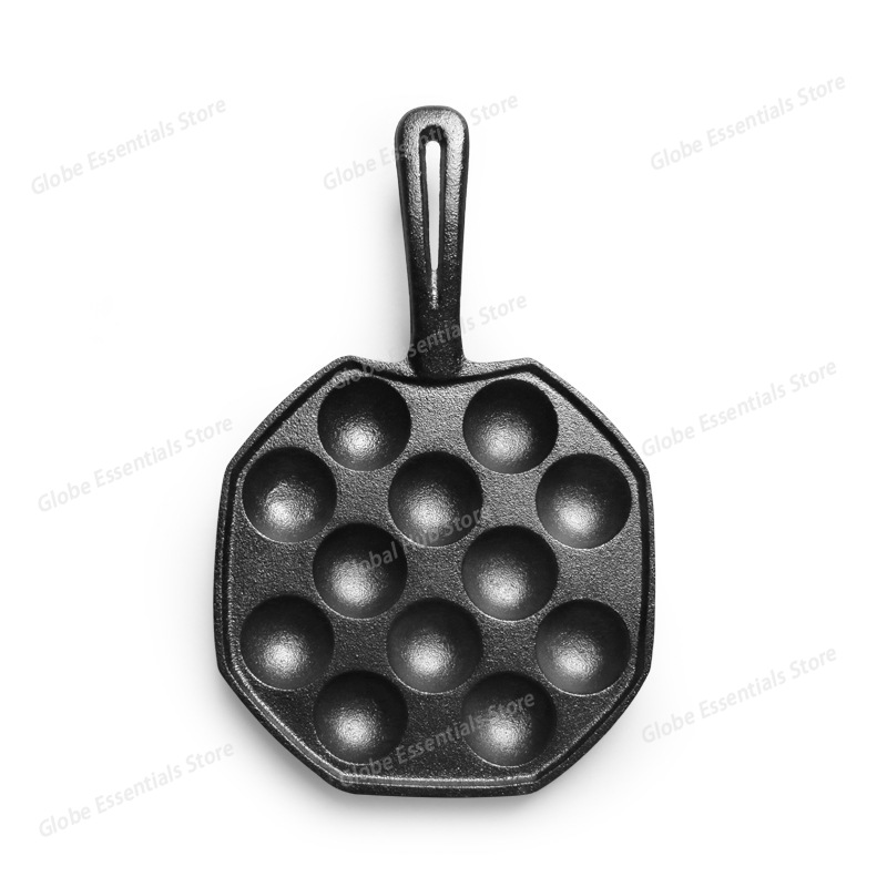 Sartén Takoyaki de 12 agujeros - Takoyaki Pan Cast reseña y precio