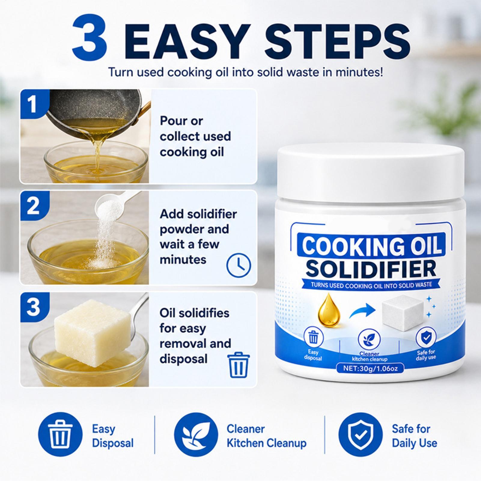 30g Solidificador de Aceite de - Home Cooking Meals reseña y precio