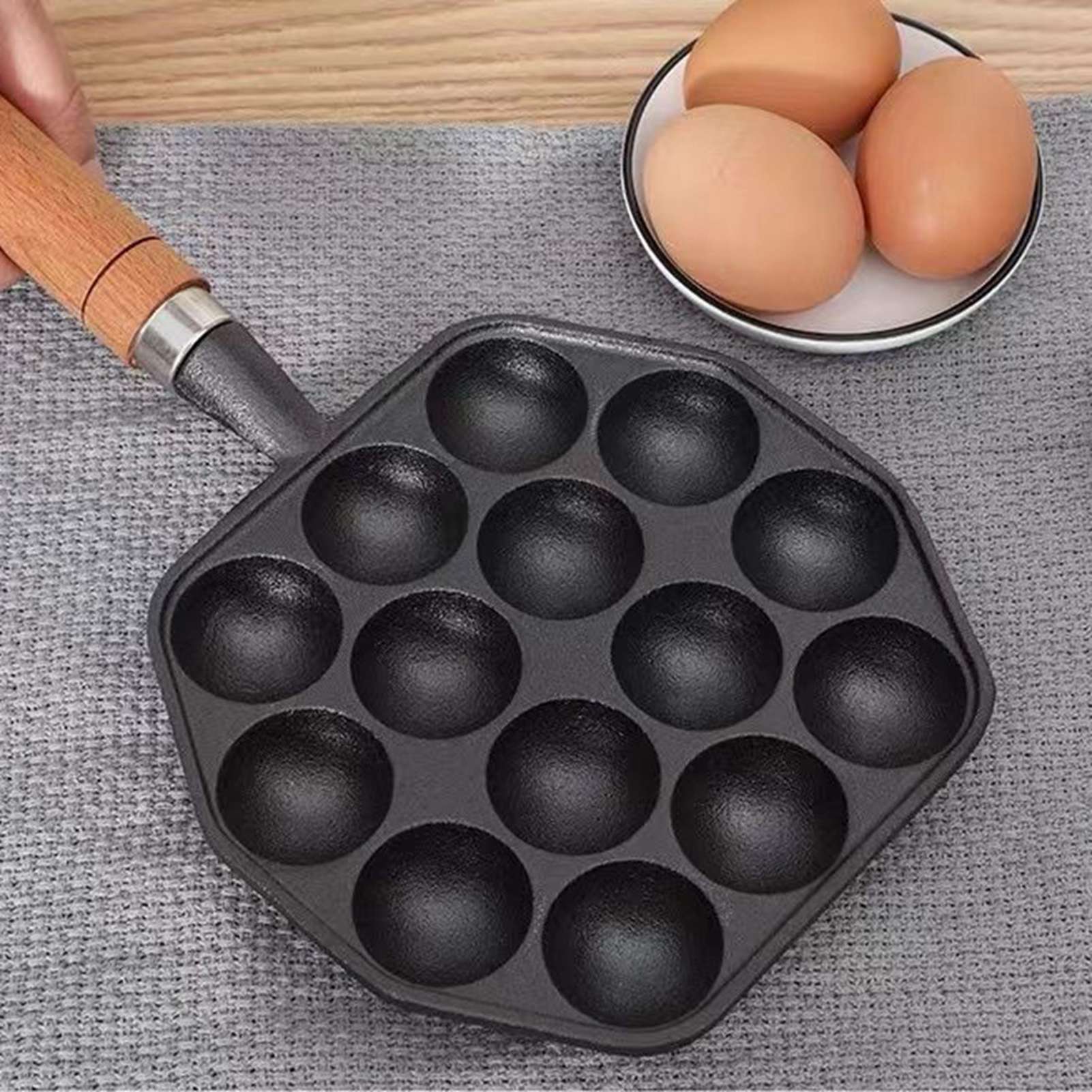 Takoyaki Grill Pan fácil de li - Takoyaki Pan Cast reseña y precio
