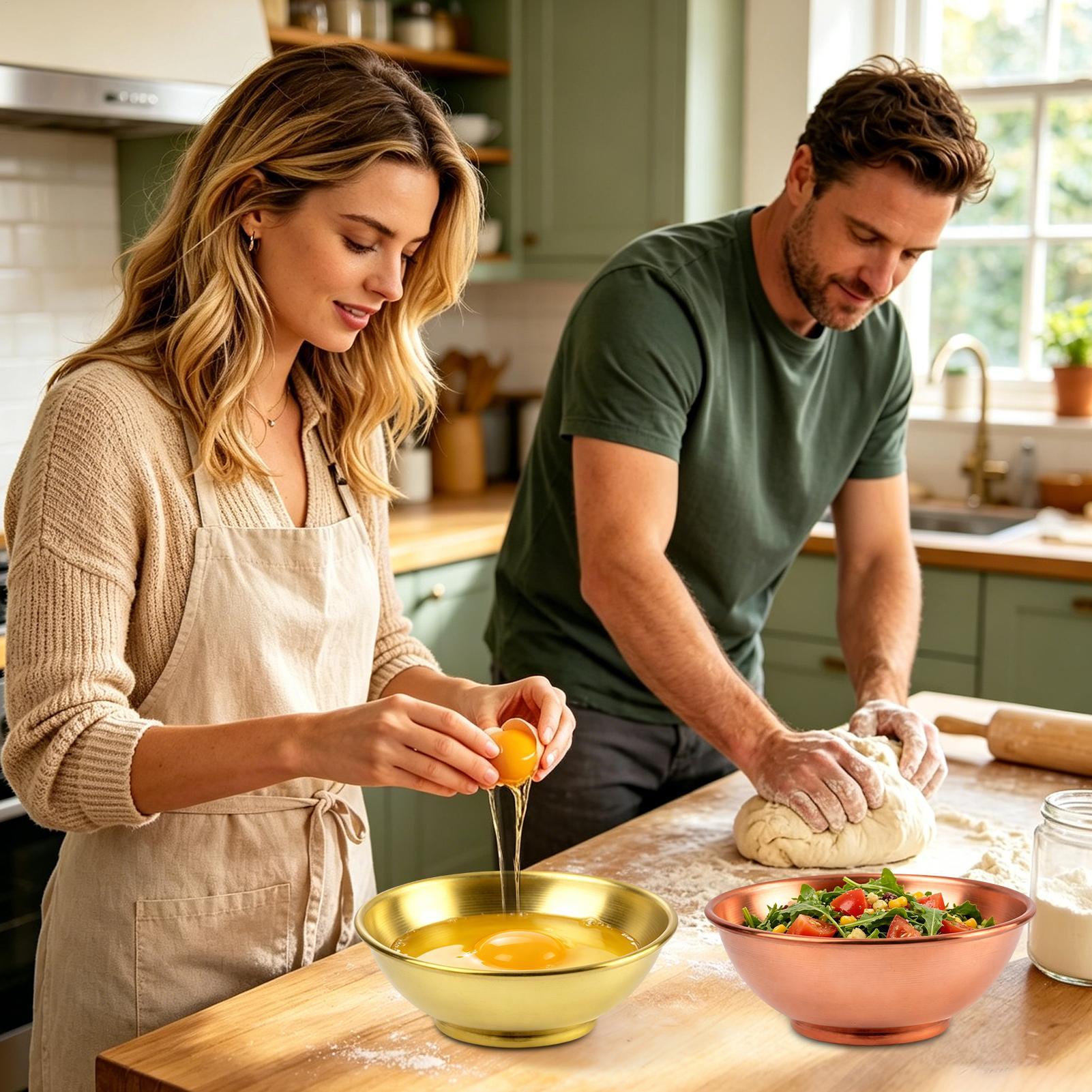 Cuencos de Cobre Grandes para  - Home Cooking Dishes reseña y precio
