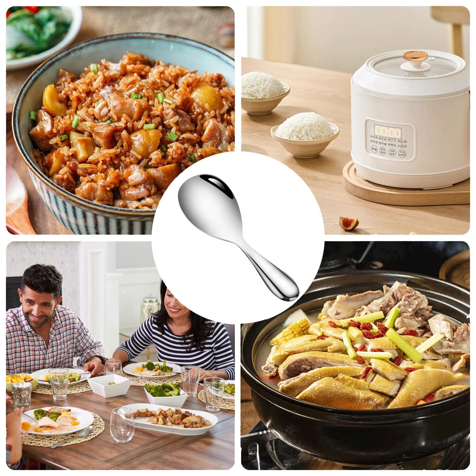 Cuchara de arroz de acero inox - Home Cooking Meals reseña y precio
