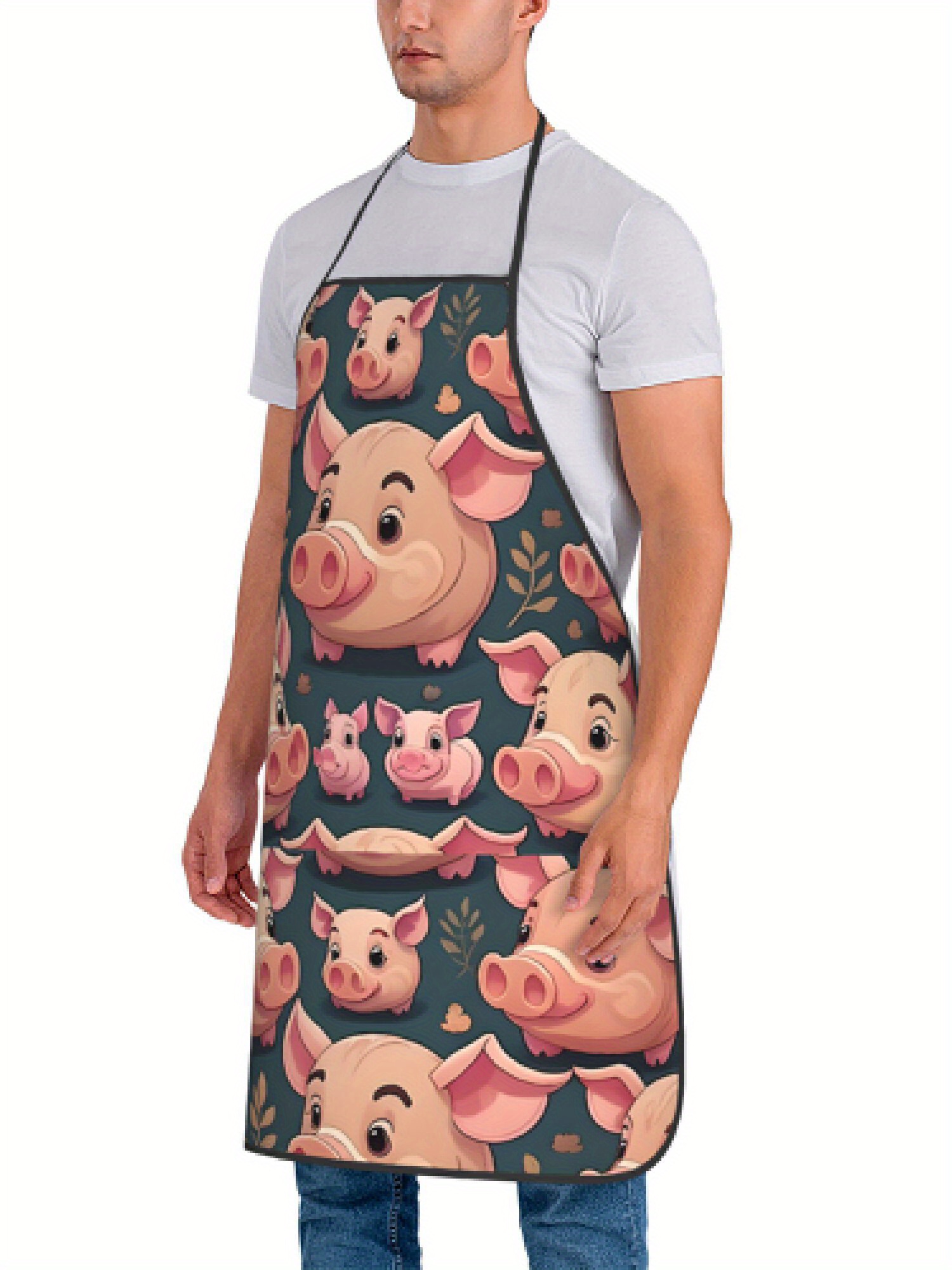Delantal con diseño de cerdo r - Home Cooking Cafe reseña y precio