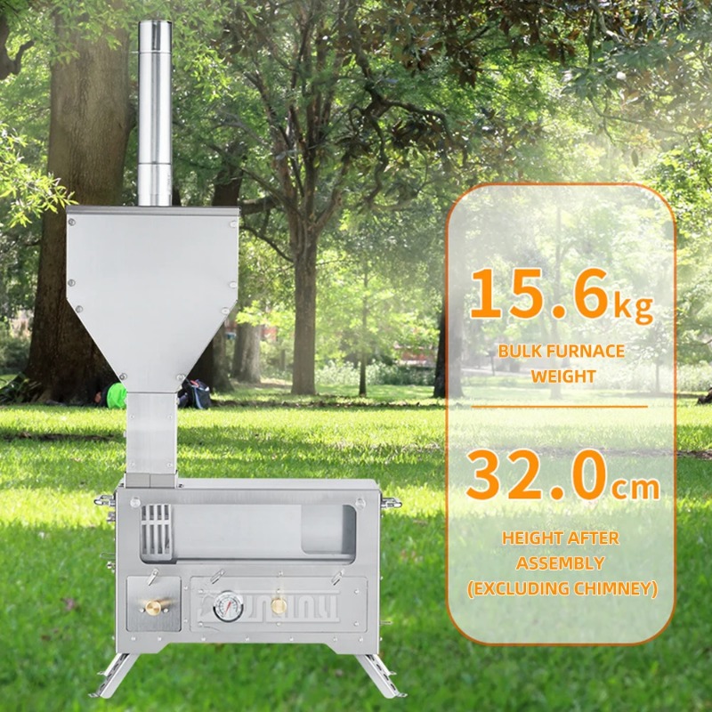 Calentador de leña portátil pa - Home Cooking Heater reseña y precio