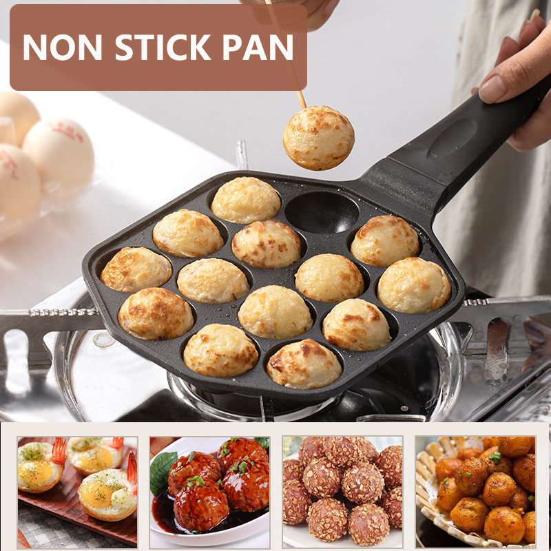 Sartén Takoyaki de 12/14 aguje - Takoyaki Pan Cast reseña y precio